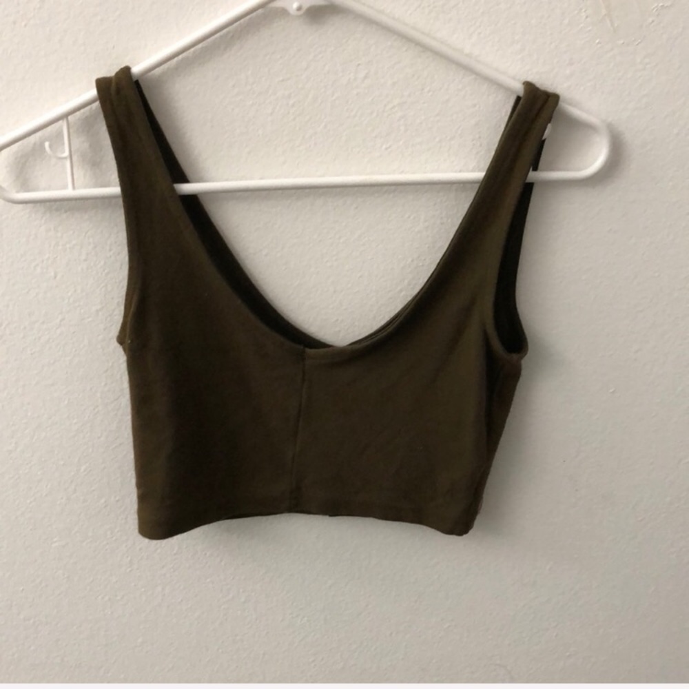 Top shop crop olive - Picture 2 of 2